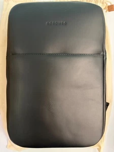Mochila para portátil Nordweg delgada de cuero premium NW108 (Negro) - Imagen 1 de 5