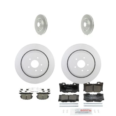 Kit de pastillas de freno y rotor de cerámica Bosch QuietCast para Infiniti Q50 Q60 2014-2023 Foto 1 de 4