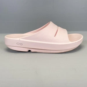 Oofos Ooahh Damen-Pantoletten Größe 7 rosa Erholung Komfortschuhe gepolstert - Bild 1 von 10