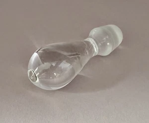 Alter Glasstöpsel Stöpsel Karaffe Flacon * farblos 7,5cm ø Schaft 1,61-2,03cm - Picture 1 of 3