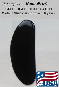 Gloss Black Self Adhesive Spotlight Hole Repair Patch for Police Cars Waterproof - Picture 1 of 2