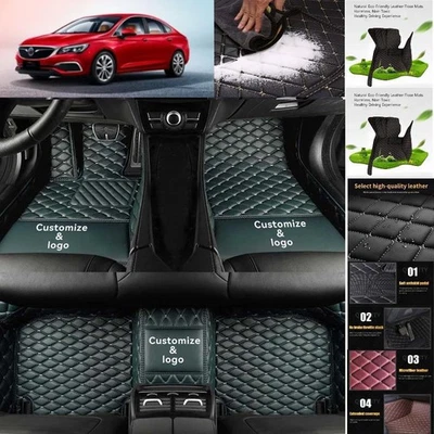 For Buick VERANO Car Floor Mats PU Leather Auto Pads Interior Accessories - Image 1 of 4