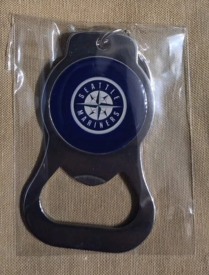 Seattle Mariners Stainless Steel Keychain Bottle Opener New Logan Gilbert - Image 1 of 2