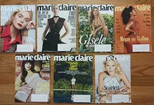 7x MARIE CLAIRE Magazine MIX LOT~2020 Fanning+Blunt+Gisele+Megan+Dakota+Chrissy+ - Picture 1 of 16
