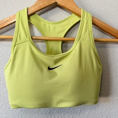 Sutiã esportivo Nike Dri-FIT Racerback amarelo XS academia de treino atlético - Imagem 1 de 4