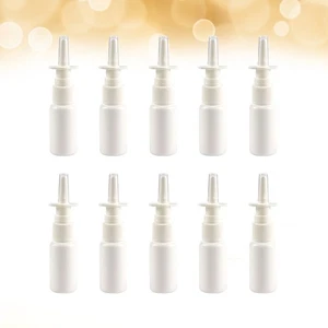 10 Pcs Nasal Pump Spray Nose Applicator Refillable Bottle Makeup - Picture 1 of 11