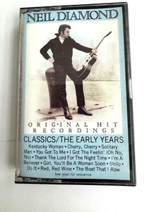 Neil Diamond Classics/The Early Years Original Hit Recordings Columbia Cassette - Picture 1 of 4