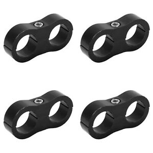 4Pcs 10AN Hose Separator Clamp Fuel Line Mounting Clamp Mounting Divider Fitting