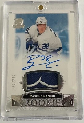 2019-20 Upper Deck The Cup - Rookie Auto Patch Rasmus Sandin  182/249  - Image 1 of 2