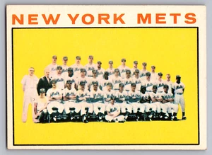 1964 TOPPS #27 NEW YORK METS TEAM CARD W/CASEY STENGEL - Picture 1 of 3