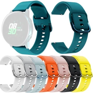  Sports Soft Silicone Replacement Band Strap for Samsung Galaxy Watch active - Photo 1 sur 42