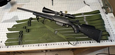 Eslinga para rifle estilo militar USGI - Eslinga para rifle OD del ejército dos triglides y una diapositiva Foto 1 de 3