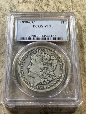 1890 CC Morgan Silver Dollar NGC VF-20 🔥CoinGuyz🔥 Free Shipping! Cover