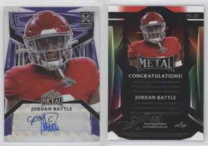 2023 Leaf Metal Portrait Auto Purple Wave /6 Jordan Battle #PA-JB3