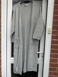 CARDIGAN: MAXI PALE GREY (TOGETHER) Heavy (Winter Warm) 18-20 - Used - Picture 1 of 4