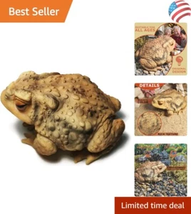 Weather-Resistant Brown Frog Statue - Artisan-Designed Outdoor Decor for Gardens - Picture 1 of 8