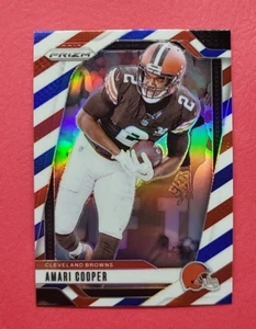Amari Cooper - Cleveland Browns - 2024 Prizm - Red White & Blue Parallel - #66 - Picture 1 of 2