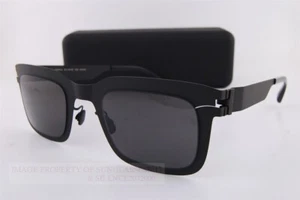 Brand New MYKITA Sunglasses NORFOLK Black/Dark Grey Solid For Men 50mm - Picture 1 of 6