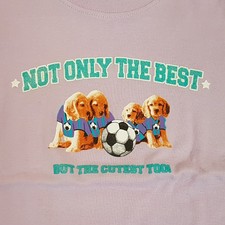 Soccer Dogs Girl's Size XS T-Shirt by Northern Getaway NEW