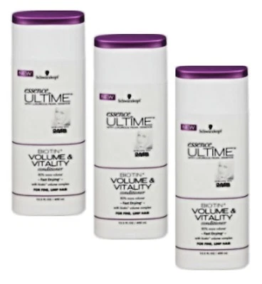Nuevo Schwarzkopf Essence Ultime Biotina + Acondicionador Volumen y Vitalidad 13.5 OZ Ea Foto 1 de 4