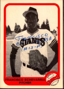 [SIGNED] 1984 Cramer Pacific Everett Giants #17 Francisco Echevarria + Autograph - Picture 1 of 2