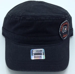 NHL Philadelphia Flyers Reebok Womens Rhinestone Military Adjustable Fit Cap NEW - Picture 1 of 4