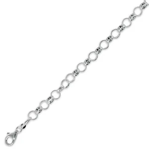  Bettelarmband  925/000 Silber massiv  L: 19cm - Picture 1 of 1