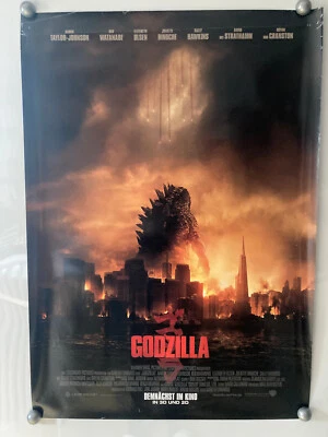 Filmposter * Kinoplakat * A1 * Godzilla * 2014 * gerollt - Bild 1 von 4