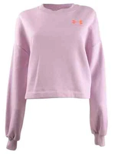 New Under Armour Women's Rival Fleece Cropped Sweatshirt, Size: Large - Picture 1 of 4