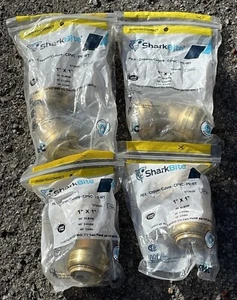 Lot Of 4 SharkBite Push-to-Connect 45-Degree Elbow Fitting Brass 1 Inch U660LFZ - Picture 1 of 5