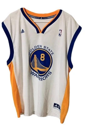 Monta Ellis Golden State Warriors #8 Adidas White NBA Jersey XXL (2XL) - Image 1 of 3