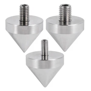 4x M6 M8 M10 316L SS Speaker Spike Shockproof Isolation Stand Feet Cone Base Pad - Picture 1 of 10