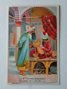 CHROMO IMAGE CHOCOLAT 4EME VOYAGE DE SINDBAD FAIT UNE SELLE SERIE 5443 :5 - Foto 1 di 2