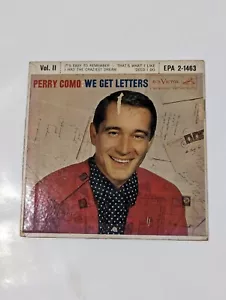 Perry Como We Get Letters Vol. II Original 1957 Vinyl EP Record EPA-2-1463 - Picture 1 of 4