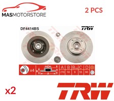 BRAKE DISCS SET PAIR REAR TRW DF4414BS 2PCS P NEW OE QUALITY