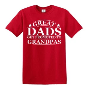 Camiseta Great Dads Get Promoted to Grandpas para papá para hombre Camiseta divertida Camiseta Top - Imagen 1 de 13