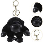  Gorilla Plush Pendant Monkey Doll Keychain (Black) 1pc Soft Animal