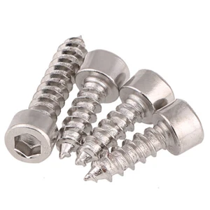 SOCKET CAP SELF TAPPING SCREWS ALLEN KEY TAPPERS STEEL 8.8 HIGH TENSILE M3.5~M6 - Picture 1 of 5