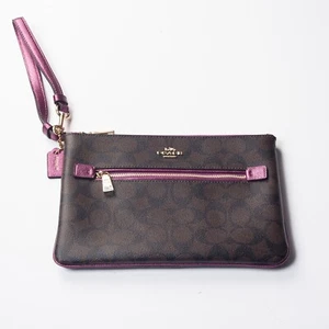 Bolso de Mano COACH Marrón Estampado Monograma Nuevo sin Etiquetas - Imagen 1 de 4