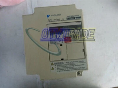 1PCS Used Yaskawa Inverter CIMR-J7AAB0P7 0.75KW 220V Tested - Image 1 of 3