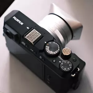 Shutter Button For Canon Nikon Fuji Sony Leica Camera Brass Hot Shoe Boots Cover - Picture 1 of 64