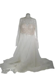 Angela Bianca: Cappuccino + Ivory Wedding Dress - Picture 1 of 14