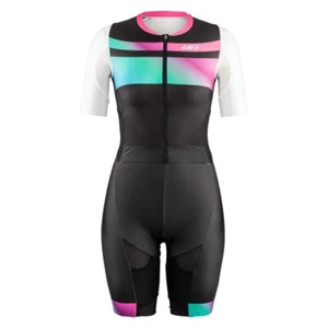 Louis Garneau Tuta Aero Tri Donna, 8NZ Neon Scuro, Stile # 1058420 - Foto 1 di 14