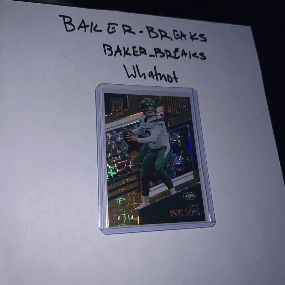 Zach Wilson Donruss Elite FOTL Exclusive Gold /10  - Image 1 of 2