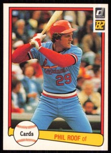 1982 Donruss Gene Roof Rookie St. Louis Cardinals #615