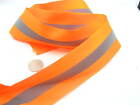 orange silver Hi Viz Reflective ribbon tape bike jacket night safety use tape