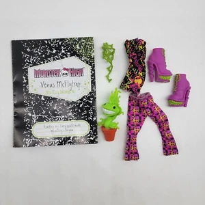 Monster High 1st Wave Venus McFlytrap bambola animale domestico scarpe chewlian diario vestito vite - Foto 1 di 8