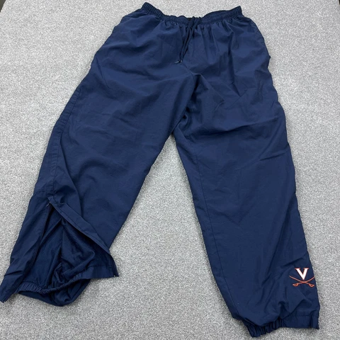 Vintage Virginia Cavaliers Pants Men 2XL XXL Blue Windbreakers Track Warm Up UVA Cover