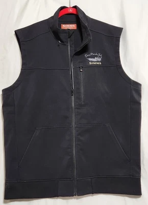 Simms Rogue Fleece Fishing Vest Mens 2XL Softshell Full Zip  - Image 1 of 4