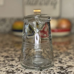 RARE ANTIQUE CLEAR-ETCHED GLASS PITCHER W/ PATENTED METAL LID (PAT. NOV 3 1914) - Picture 1 of 14
